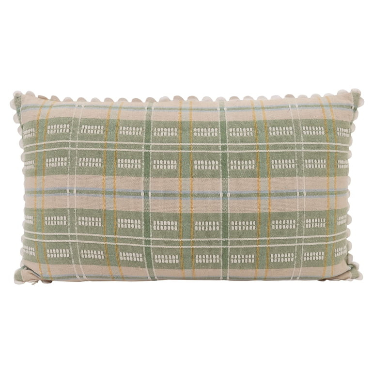 BHG PICNIC PLAID THROW PILLOW, GREEN | Walmart (US)