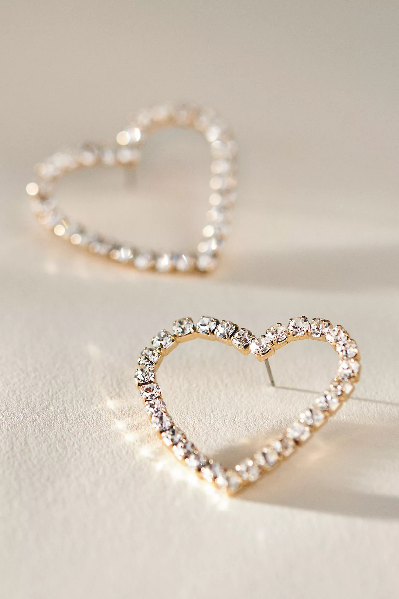 Crystal Heart Earrings | Anthropologie (US)