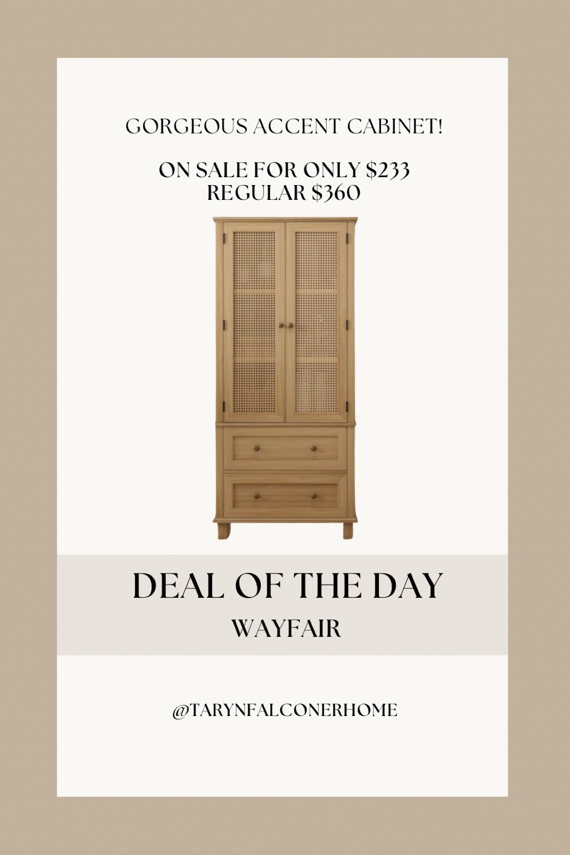 This gorgeous accent cabinet is ON SALE for only $233!

#homeaccent #storage #onsale #homefind #cabinet #accentcabinet #neutralhomefind #cozyhome #cabinet

#LTKsale #LTKcasa

#LTKSaleAlert #LTKHome