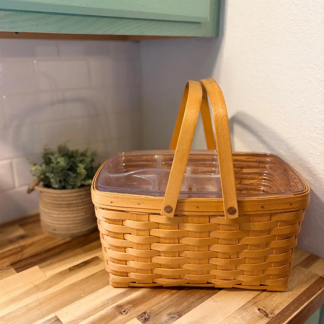 Longaberger 1994 Large Basket W/swing Handles - Etsy | Etsy (US)
