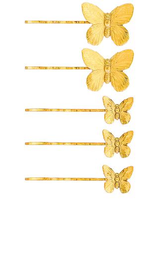 Pippa Bobby Pin Set in Gold | Revolve Clothing (Global)