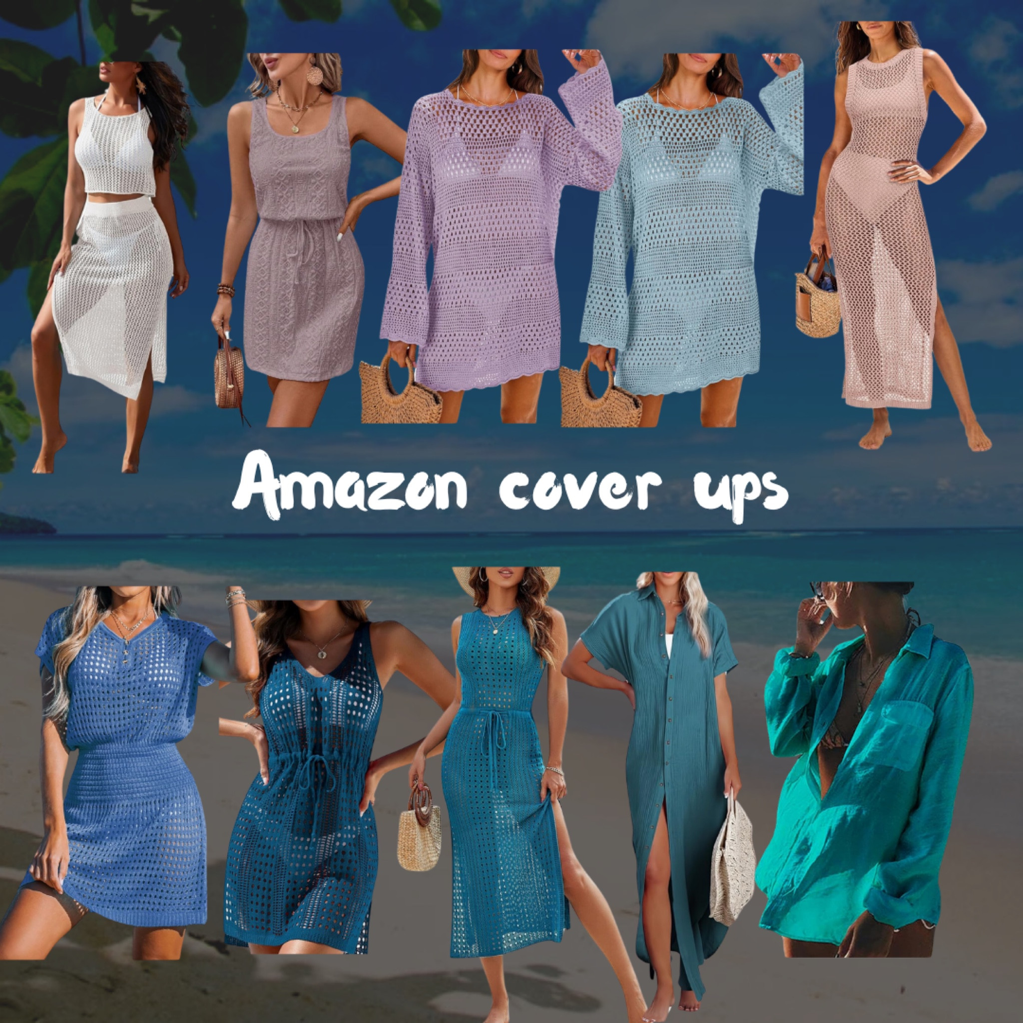 Amazon swimsuit cover ups! 
Beach vacation 
Cover up 
House of color summer 
*not verified 

#LTKFindsUnder50 #LTKMidsize #LTKSwim