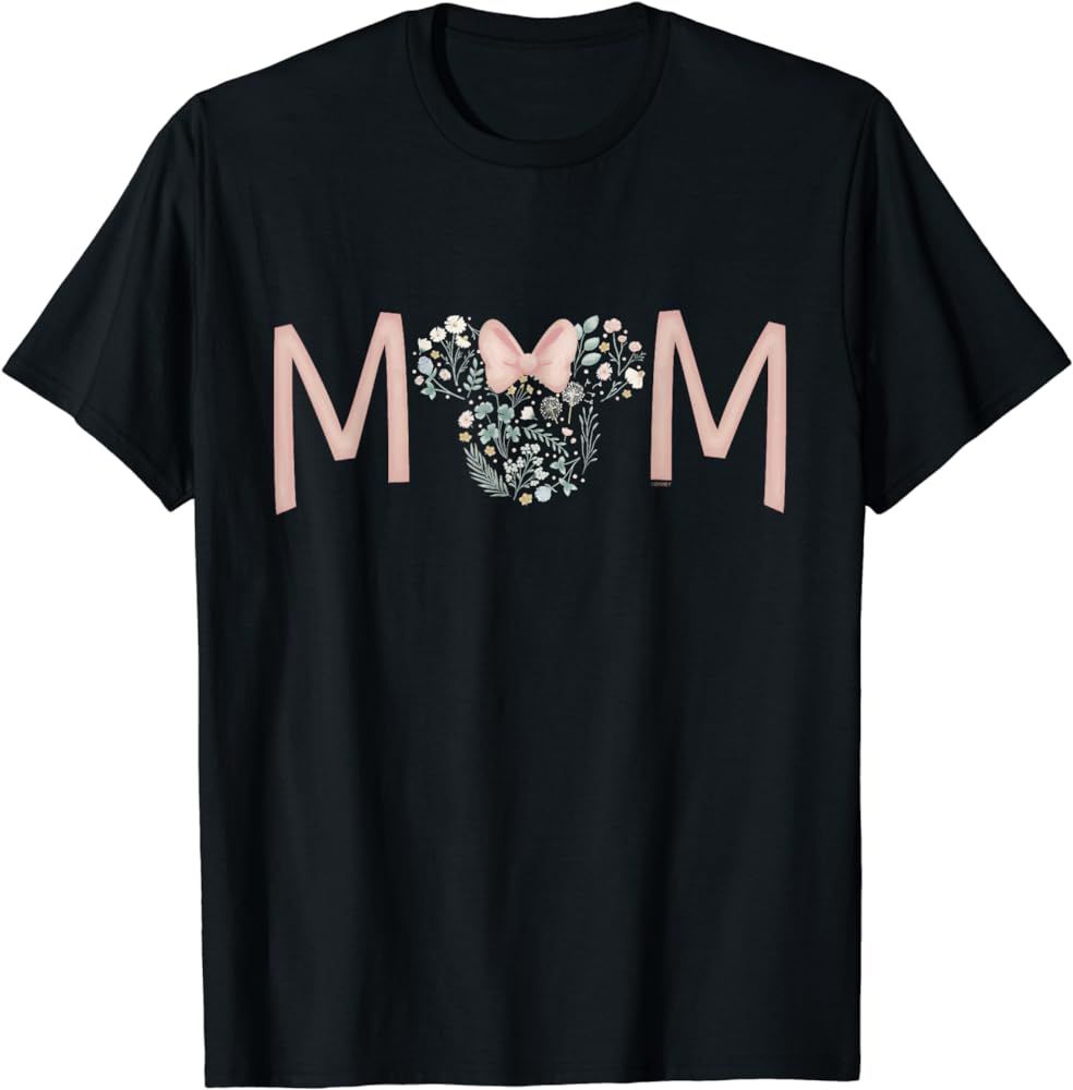 Disney Minnie Mouse Spring Florals Mom T-Shirt | Amazon (US)