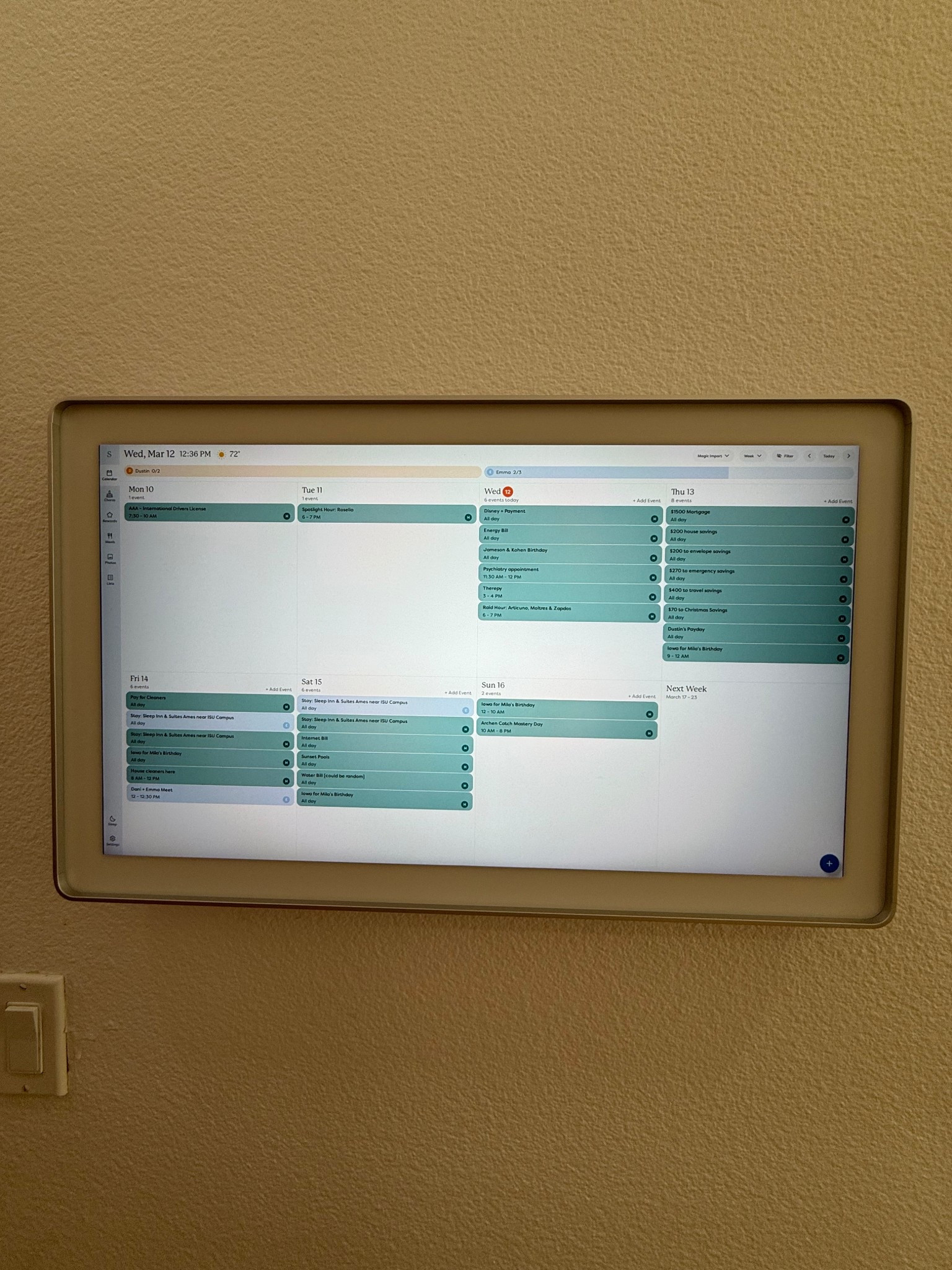 Skylight wall calendar / home organization / digital calendar 

#LTKHome #LTKFamily #LTKSaleAlert

#LTKHoliday #LTKGiftGuide #LTKHome