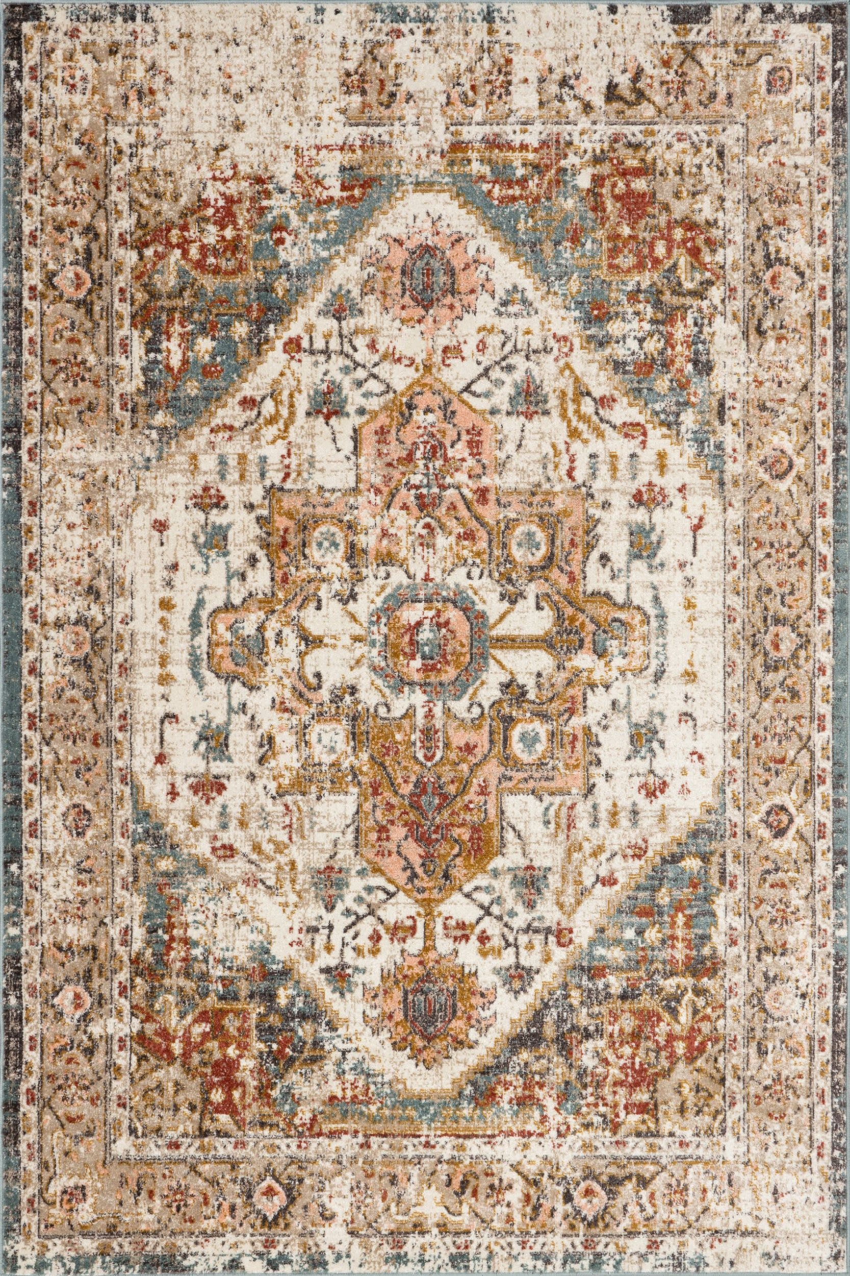 Fading Herati Medallion Rug | Rugs USA