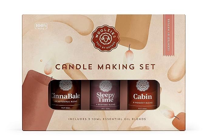 Woolzies 100% Pure Candle Making DIY Scenting Essential Oil Blend Gift Set | Natural Therapeutic ... | Amazon (US)