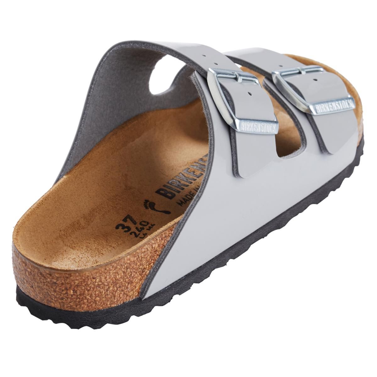 Birkenstock Arizona Alloy Patent Two-Strap Slide Sandal - 9962613 | HSN | HSN