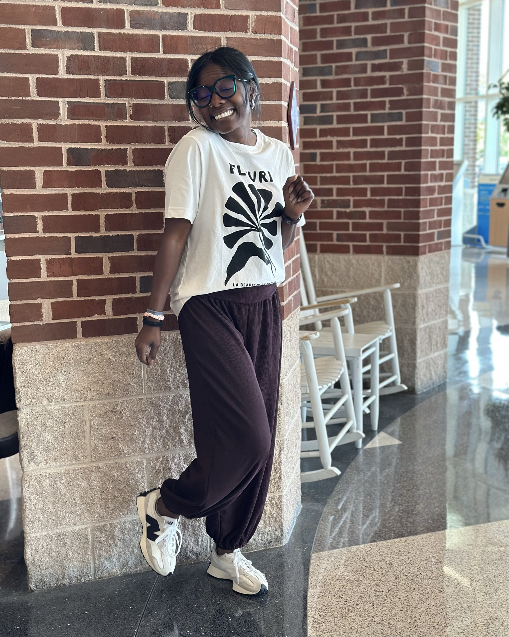 Airport outfit but make it comfy and cute ✨
My go-to travel look when I’ve got places to be but still want to feel cozy in the terminal.
🍫 Chocolate joggers
👟 Neutral chunky sneakers
🖤 Graphic tee with a fun twist
💼 TSA-friendly layers and a whole lot of comfort

Whether it’s a short flight or a full travel day, this outfit gets me through it all. Linked everything on LTK for my airport girlies who don’t play about comfort or style.

#ltktravel #airportstyle #traveloutfit #ltkfallstyle #ltkunder50 #comfyairportlook #neutralaesthetic #graphicteeoutfit #joggersandtrainers #ltkfashion #ltkcasual #chunkysneakers #travelootd #minimalstreetstyle #airportfashion #ltkfitcheck

#LTKSeasonal #LTKOver40 #LTKSaleAlert