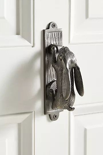 Swinging Hare Door Knocker | Anthropologie (US)