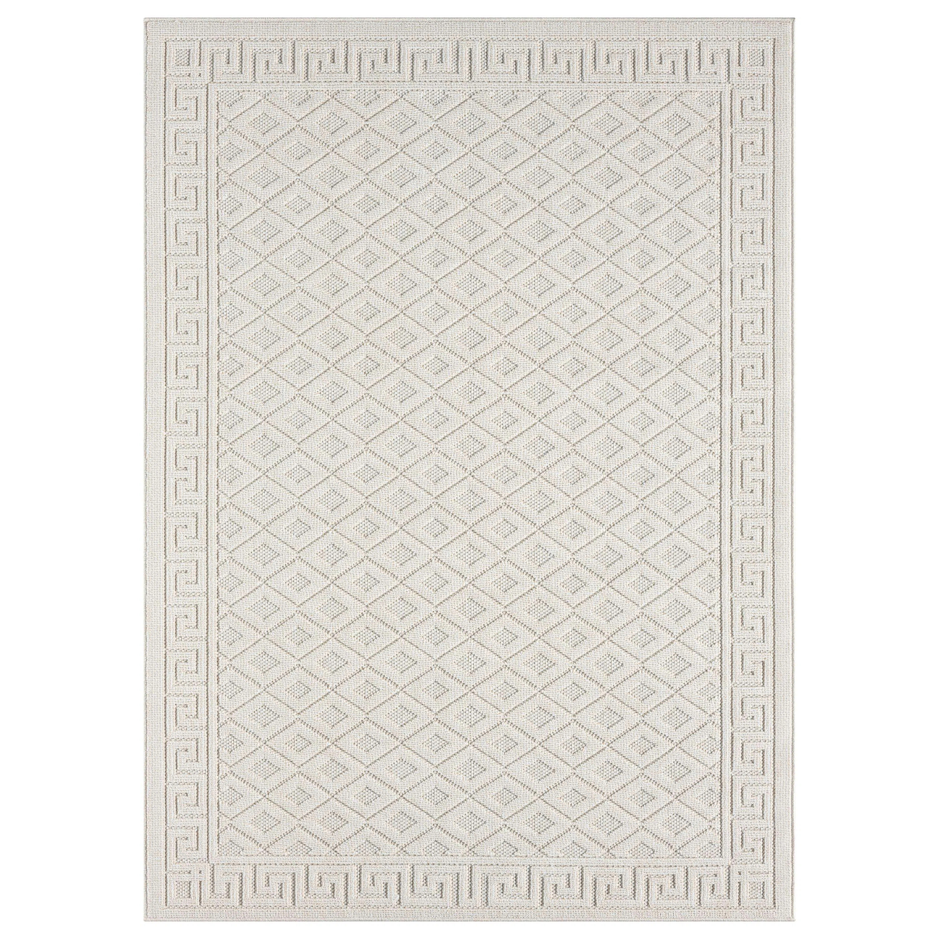 Diamond Lattice Power Loomed Indoor/Outdoor Rug | Wayfair North America