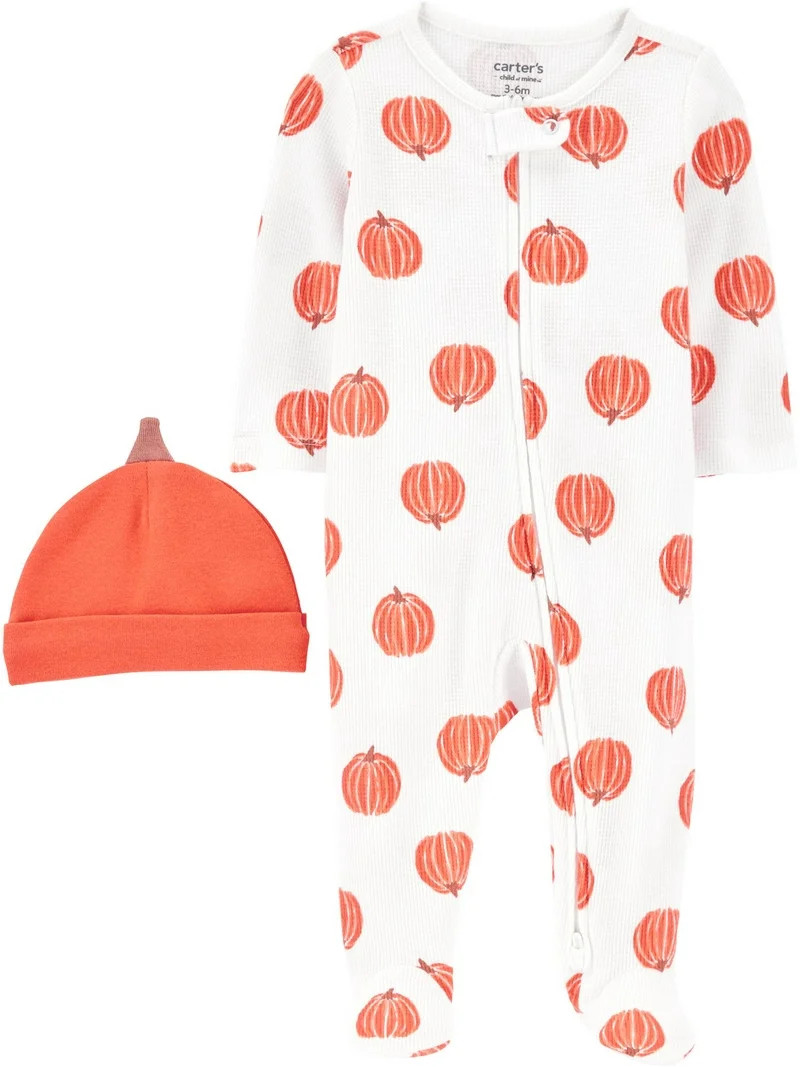 Carter's Child of Mine Baby Unisex Halloween Sleep 'n Play, 2-Piece, Sizes Preemie-6/9 Months | Walmart (US)
