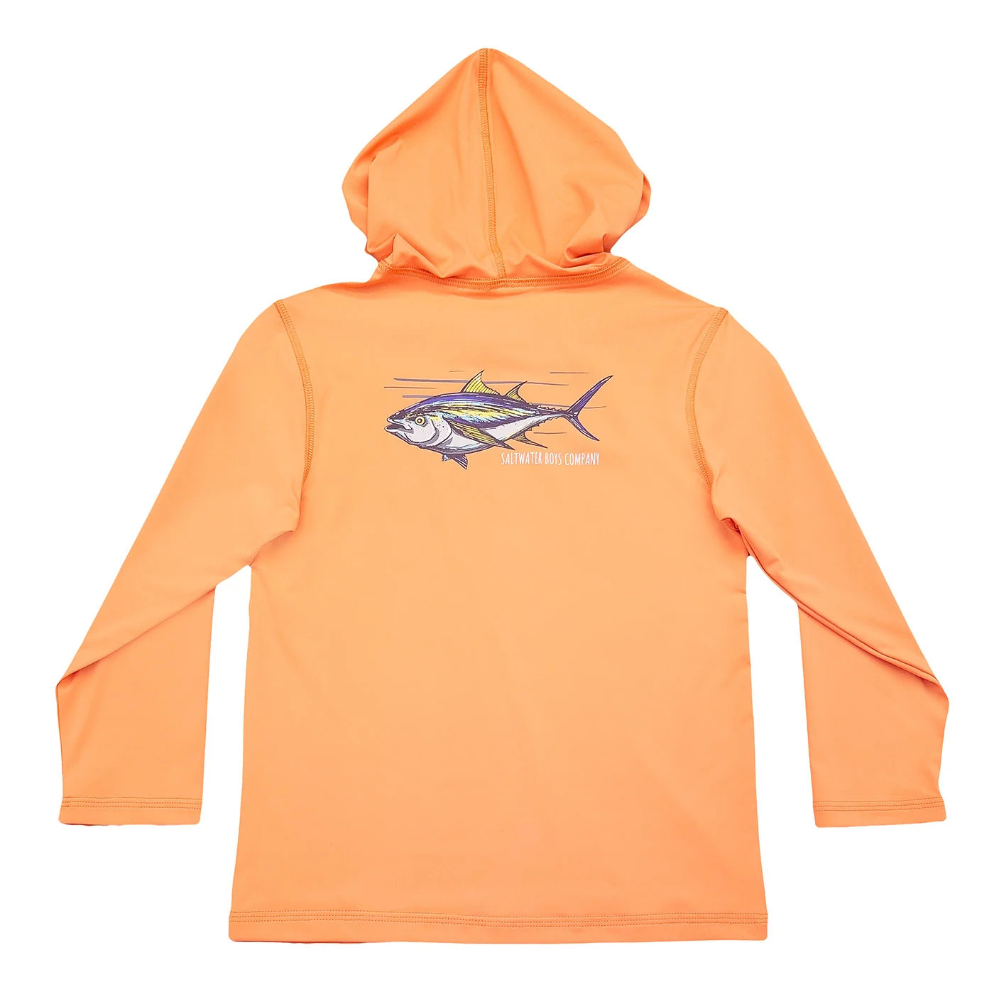 Performance Hoodie Orange Tuna | Saltwater Boys Company