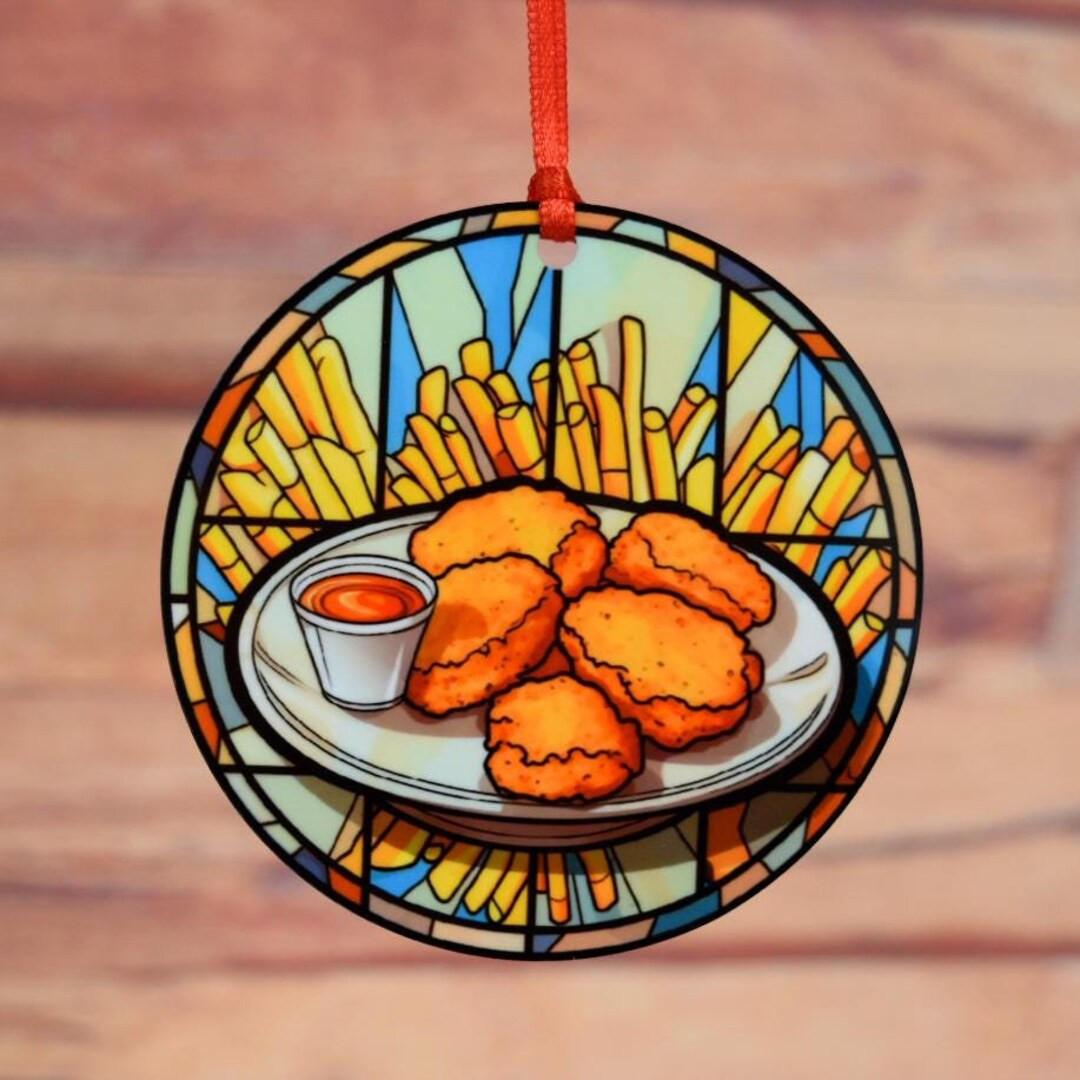 Chicken Nugget Christmas Ornament - Etsy | Etsy (US)