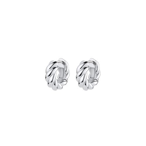 gorjana - Crew Helium Huggies - 18k Gold or Silver - Daily Earring Wear - Unique Rope Texture - Lightweight Helium Design - Secure Hinge Closure | Amazon (US)