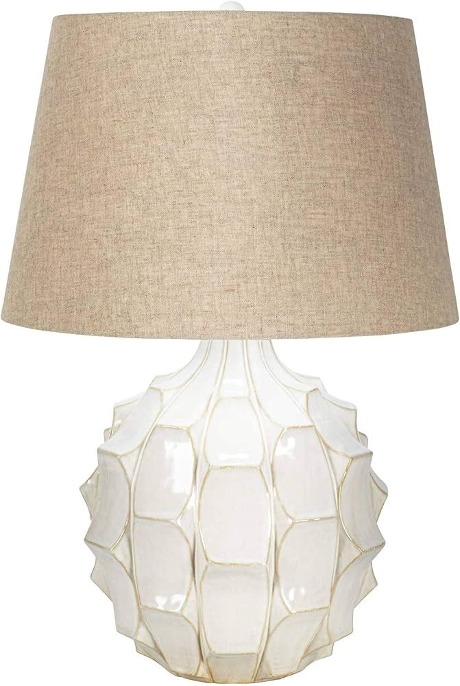 Possini Euro Design Cosgrove Mid Century Modern Table Lamp with Table Top Dimmer 26.5" High White... | Amazon (US)