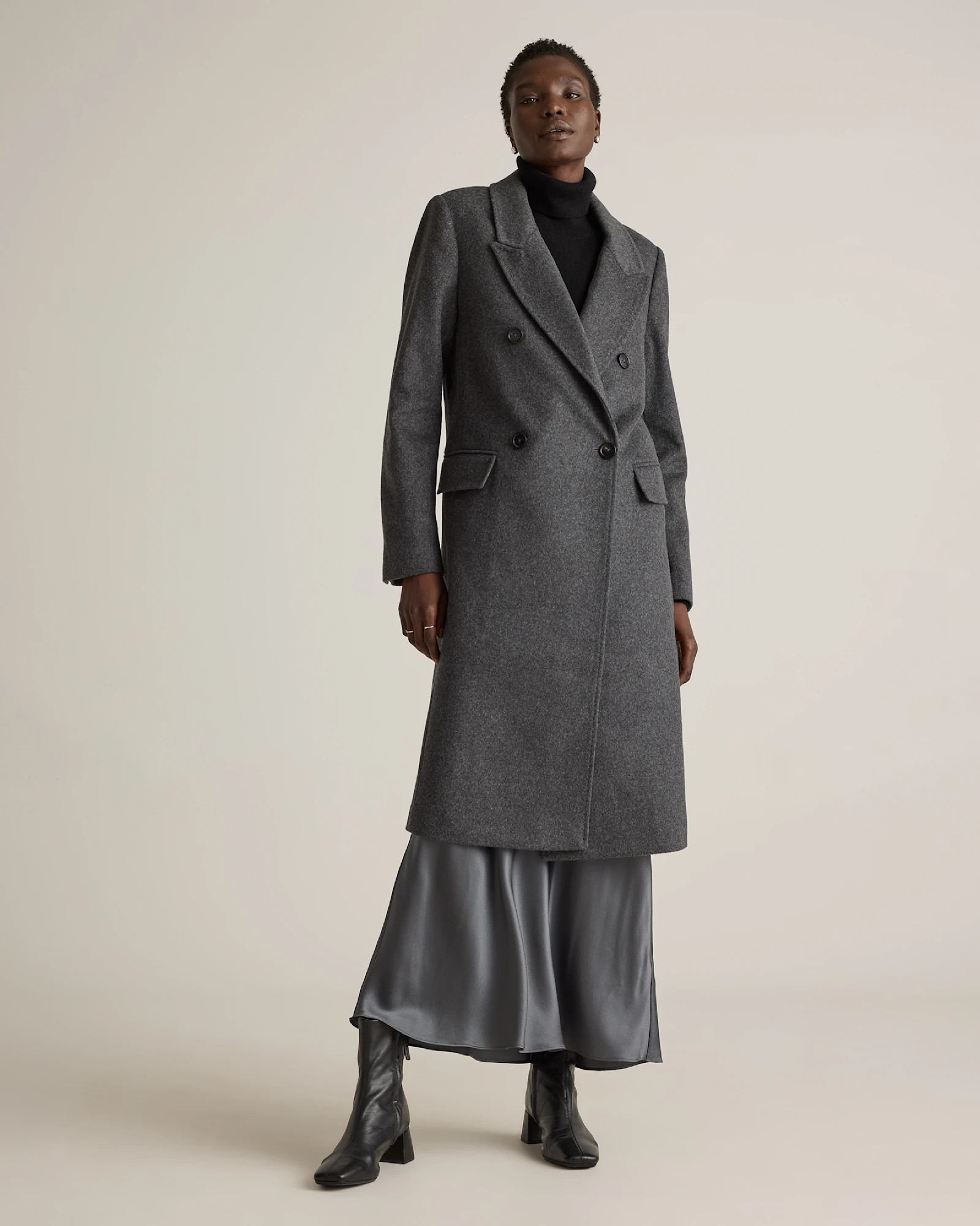 Italian Wool Double-Breasted Coat | Quince