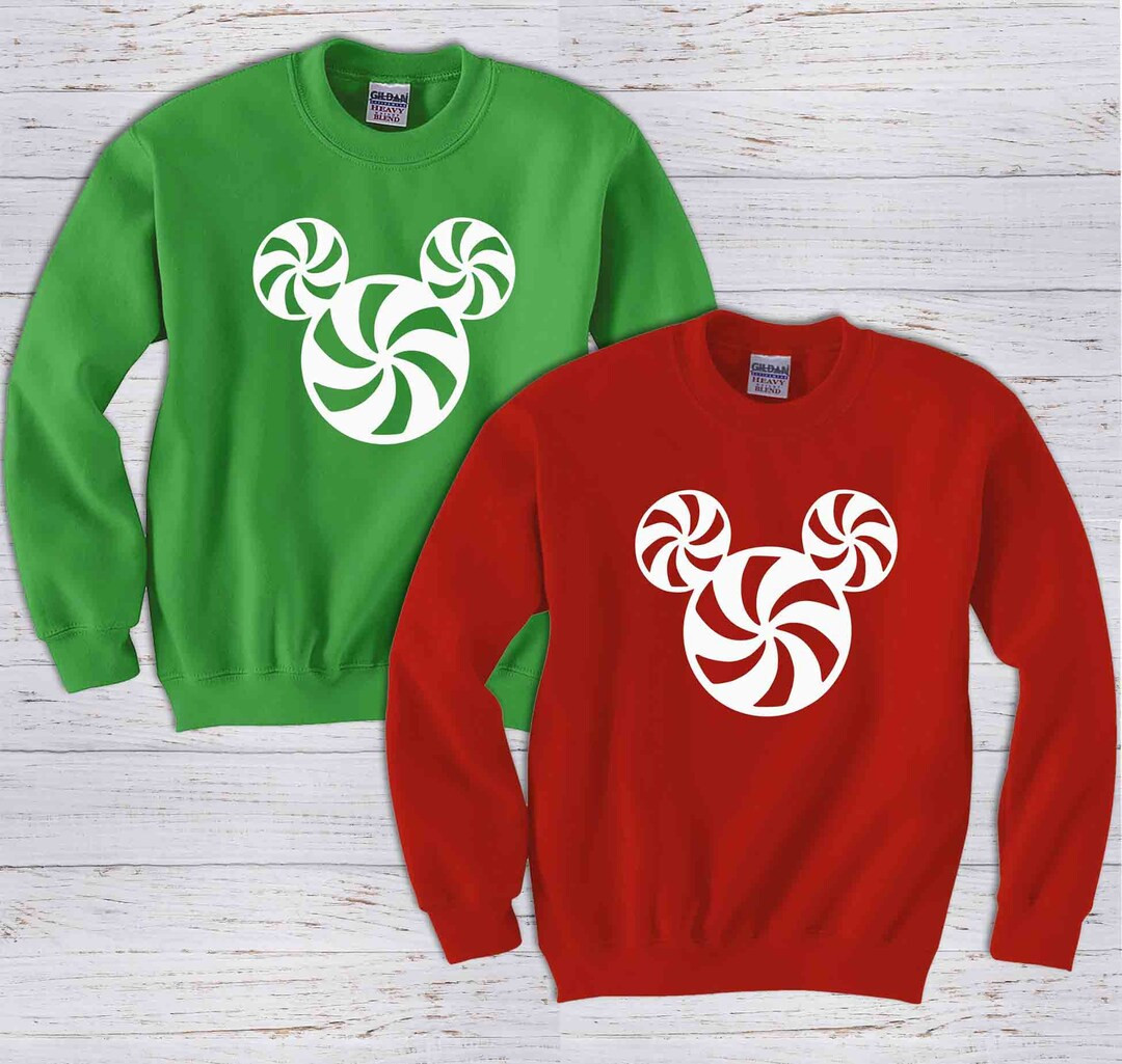 Peppermint Mickey Matching Disney Sweaters Disney Christmas Family Vacation Very Merry Christmas ... | Etsy (US)