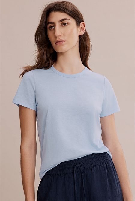 Australian Cotton Short Sleeve Slub T-Shirt | Country Road (AU)