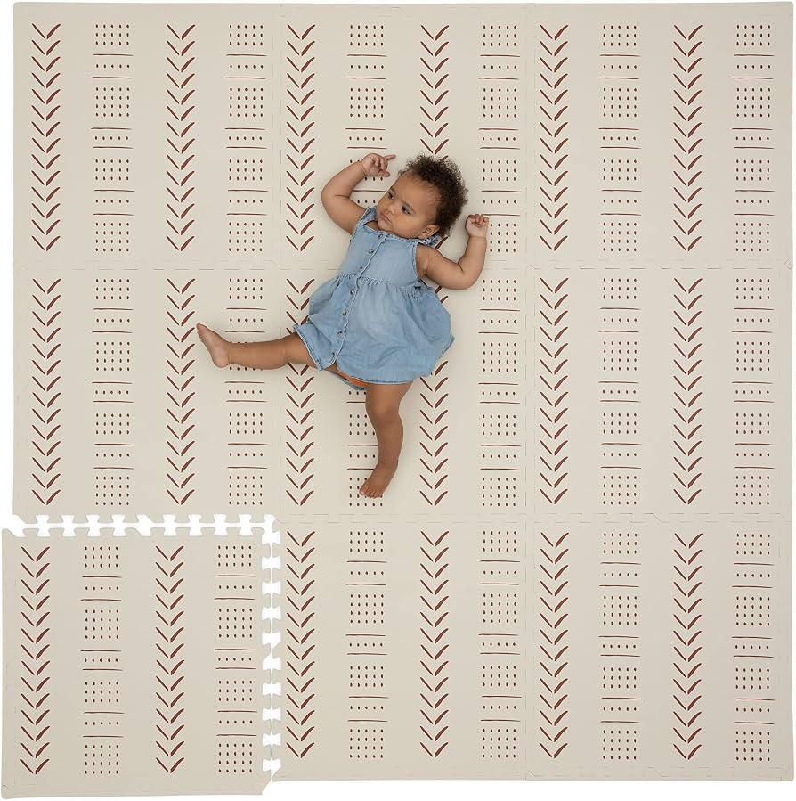 CHILDLIKE BEHAVIOR Baby Play Mat - Play Pen Tummy Time Mat & Crawling Mat Foam Play Mat for Baby ... | Amazon (US)
