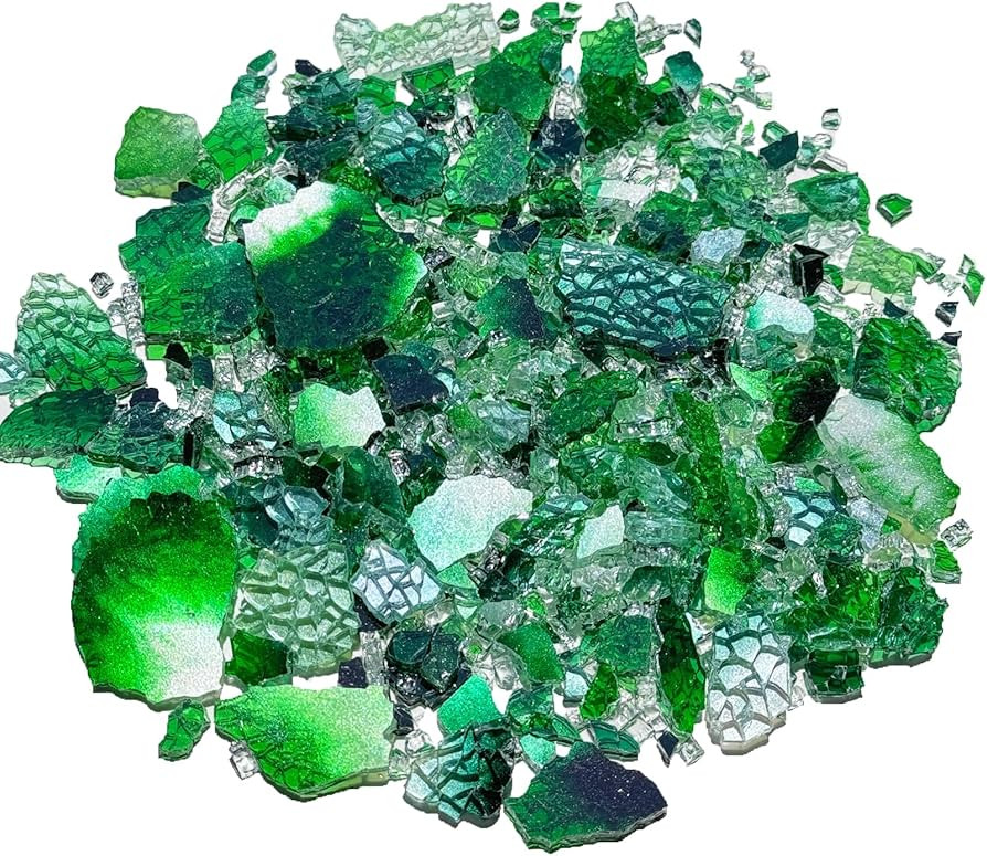 KALUCION Cracked Ice Glass Mosaic Tiles for Art Crafts, 3.5oz Value Pack Mosaic Making Supplies, ... | Amazon (US)
