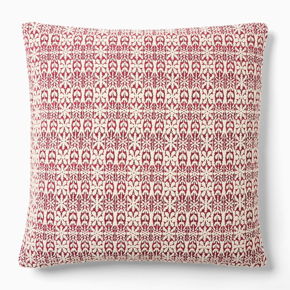 Snowflake Jacquard Pillow Cover | West Elm (US)