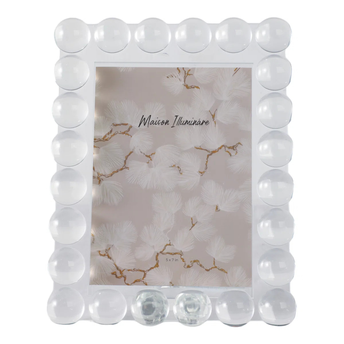 Crystal Frame With Glam Spherical Border Design | Wayfair North America
