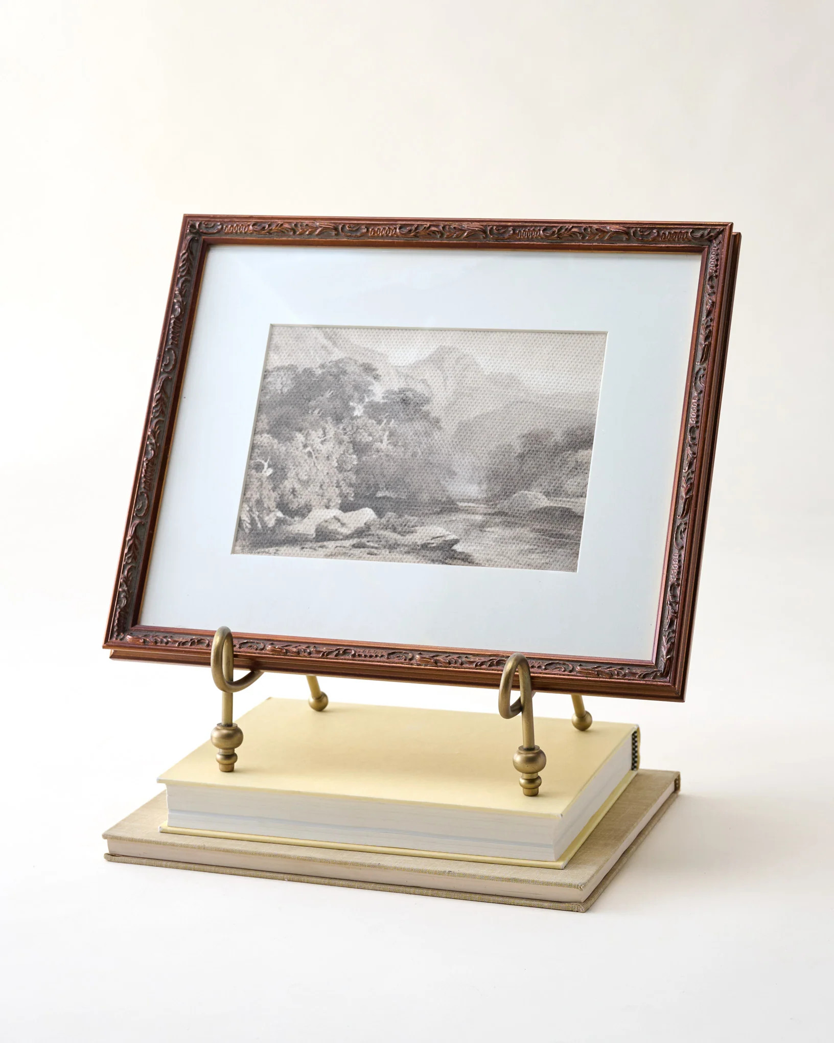 Gracie Antique Brass Easel | Magnolia