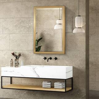 40 in. x 30 in. Classic Gold Metal Framed Wall Mirror | The Home Depot