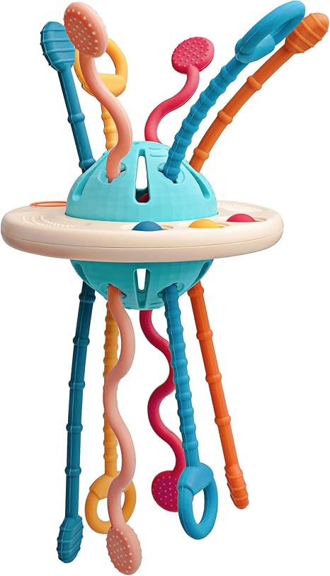 Amazon.com: LiKee Baby Sensory Toys Montessori Pull String Learning Ropes with Simple Bubble &Sli... | Amazon (US)