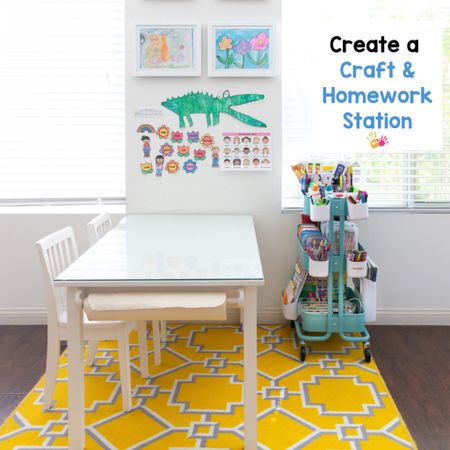 Create a homework station or craft station that is completely dedicated to your child. We have an art cart for art creation and art frames so that we can proudly display our kids art projects.

#LTKhome #LTKkids #LTKfamily