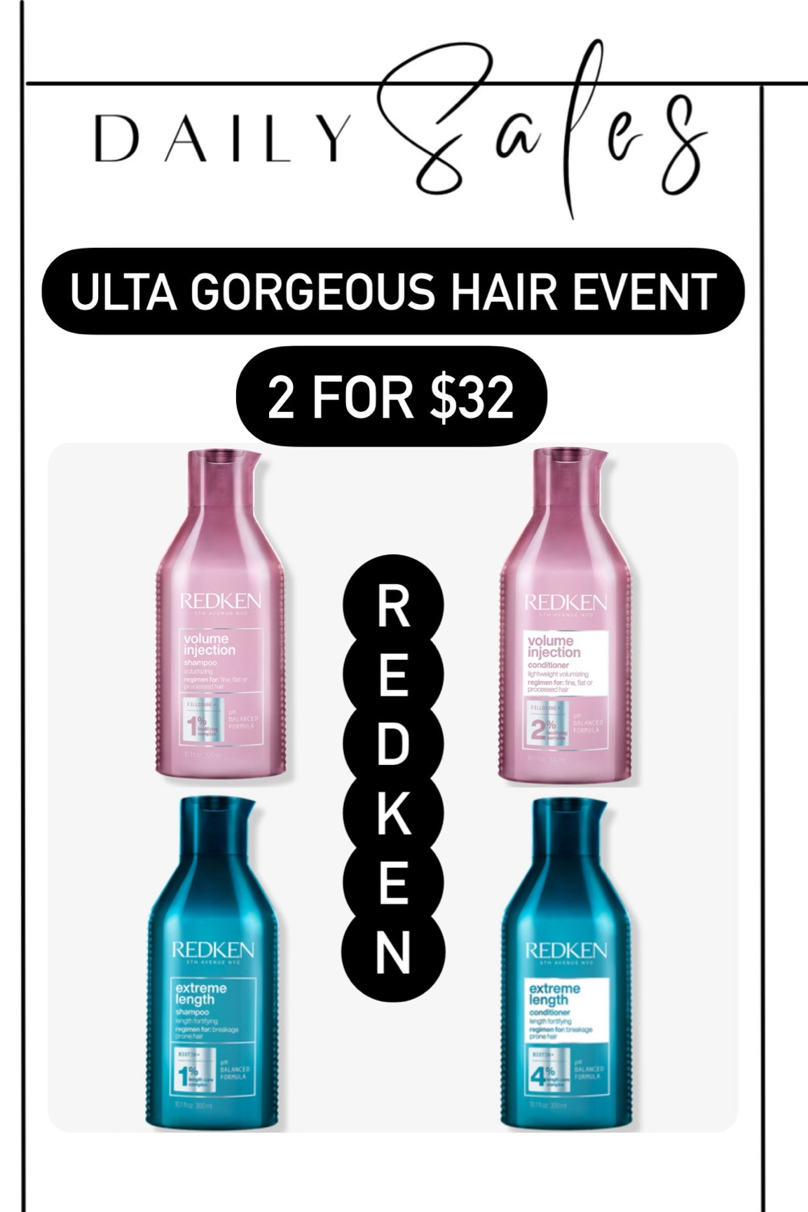 Ulta’s Gorgeous Hair Event is LIVE! Stock up now!!

Use code BEAUTY15 for $15 off $50!!

#LTKbeauty #LTKsalealert #LTKfindsunder50