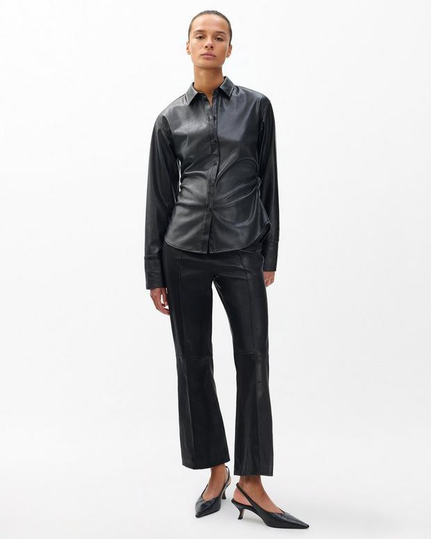Irina Kick Flare Leather Pants | rag & bone