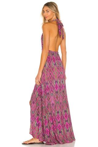 Luli Fama Vamos A Cabos Halter Dress in Multicolor from Revolve.com | Revolve Clothing (Global)