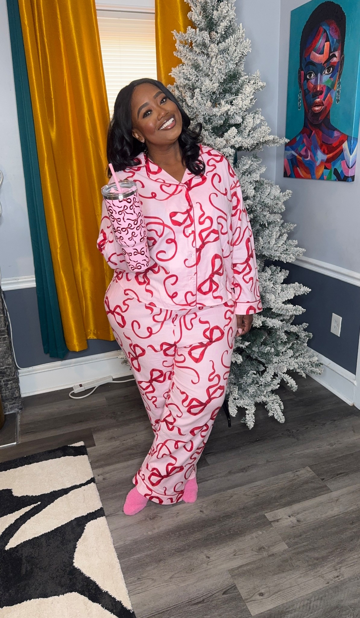 Getting ready for the holidays!
Wearing: 2X in pajamas (no stretch) 

#LTKPlusSize #LTKSeasonal