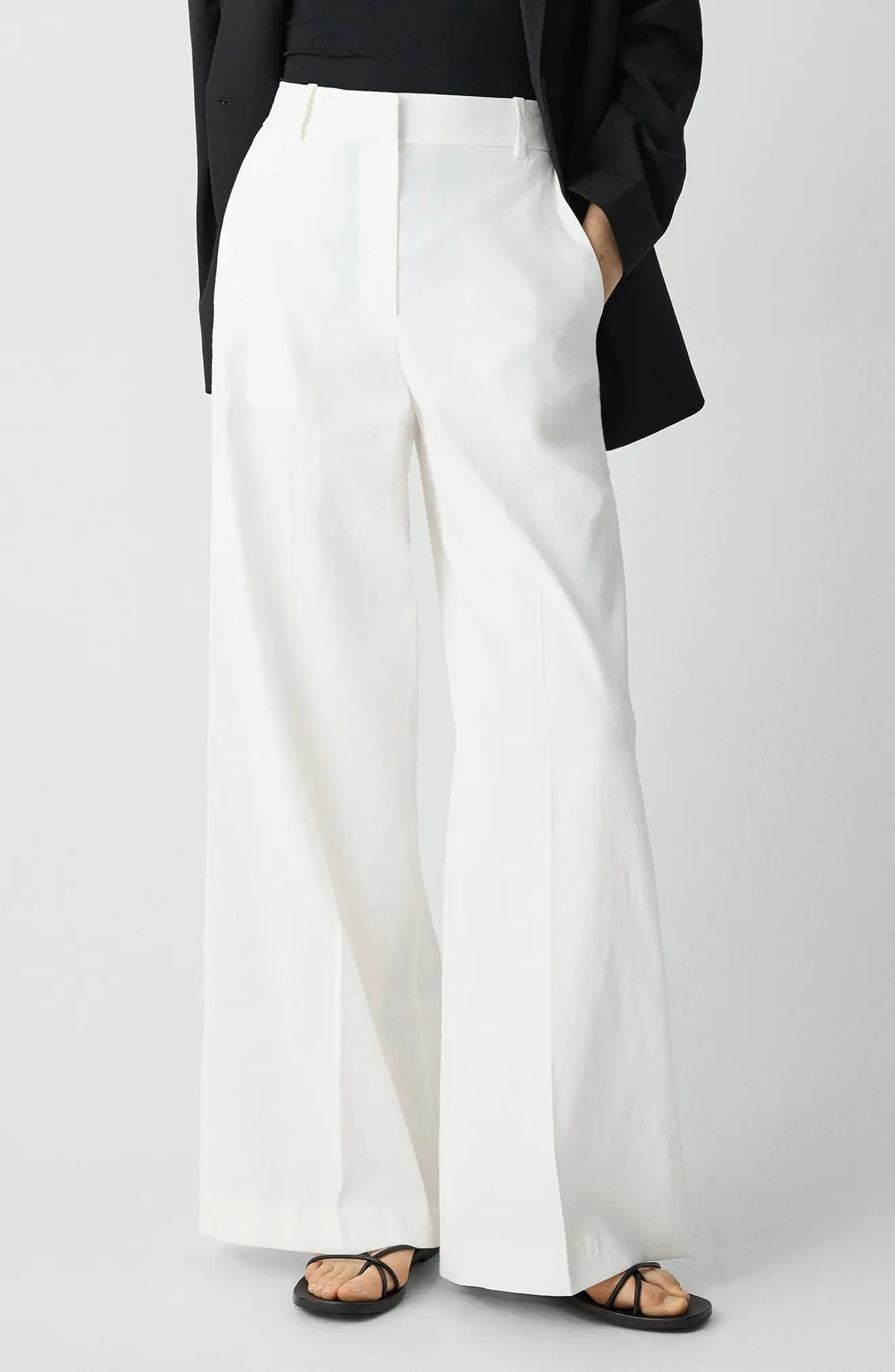 Linen Blend Wide Leg Pants (Women) | Nordstrom | Nordstrom