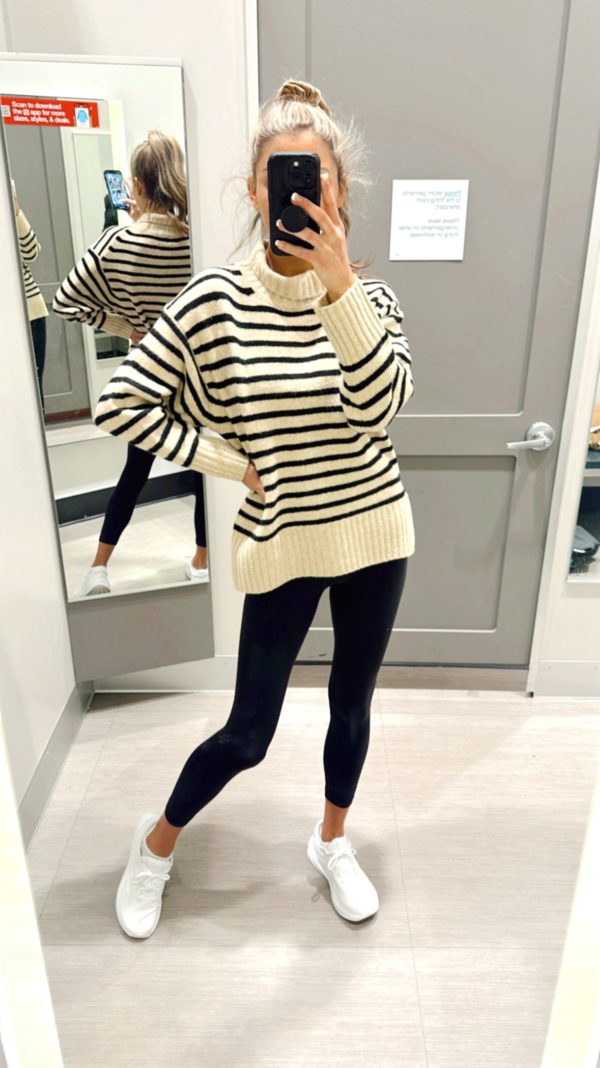 New in Target! Womens relaxed turtleneck pullover. Wearing size medium! 


•
•
•
Comfy fall outfit, women’s outerwear , everyday sweaters, striped women’s sweaters, 

#LTKSeasonal #LTKWorkwear #LTKFindsUnder50