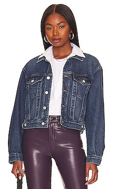 AGOLDE Shrunken Charli Jacket in Filter from Revolve.com | Revolve Clothing (Global)