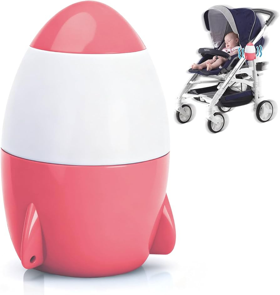 Rechargeable Portable Baby Stroller Rocker, Hands-Free Vibrating Soother with 5-Speed Adjustment ... | Amazon (US)