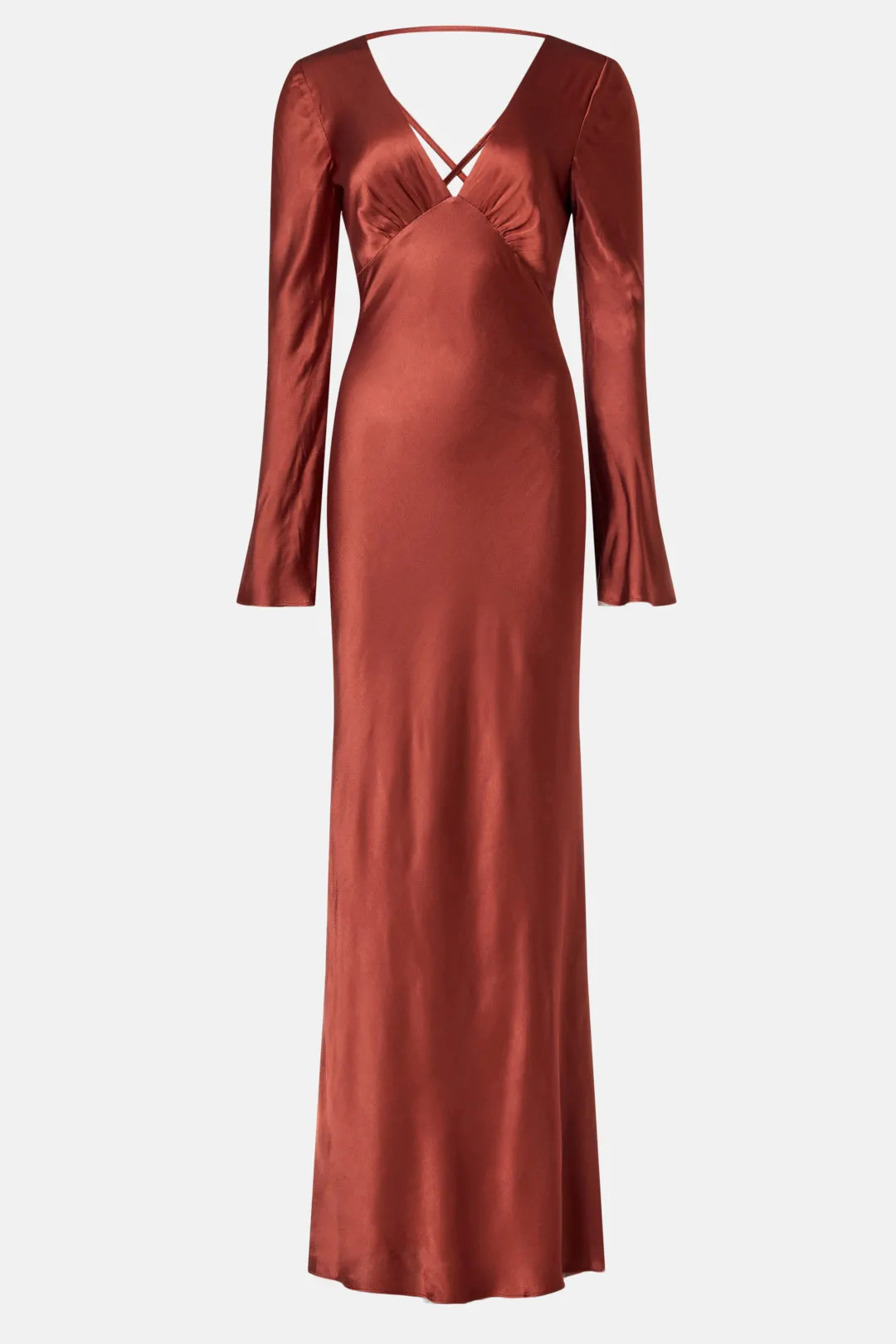 Lino Open Back Tie Gown | Rent the Runway