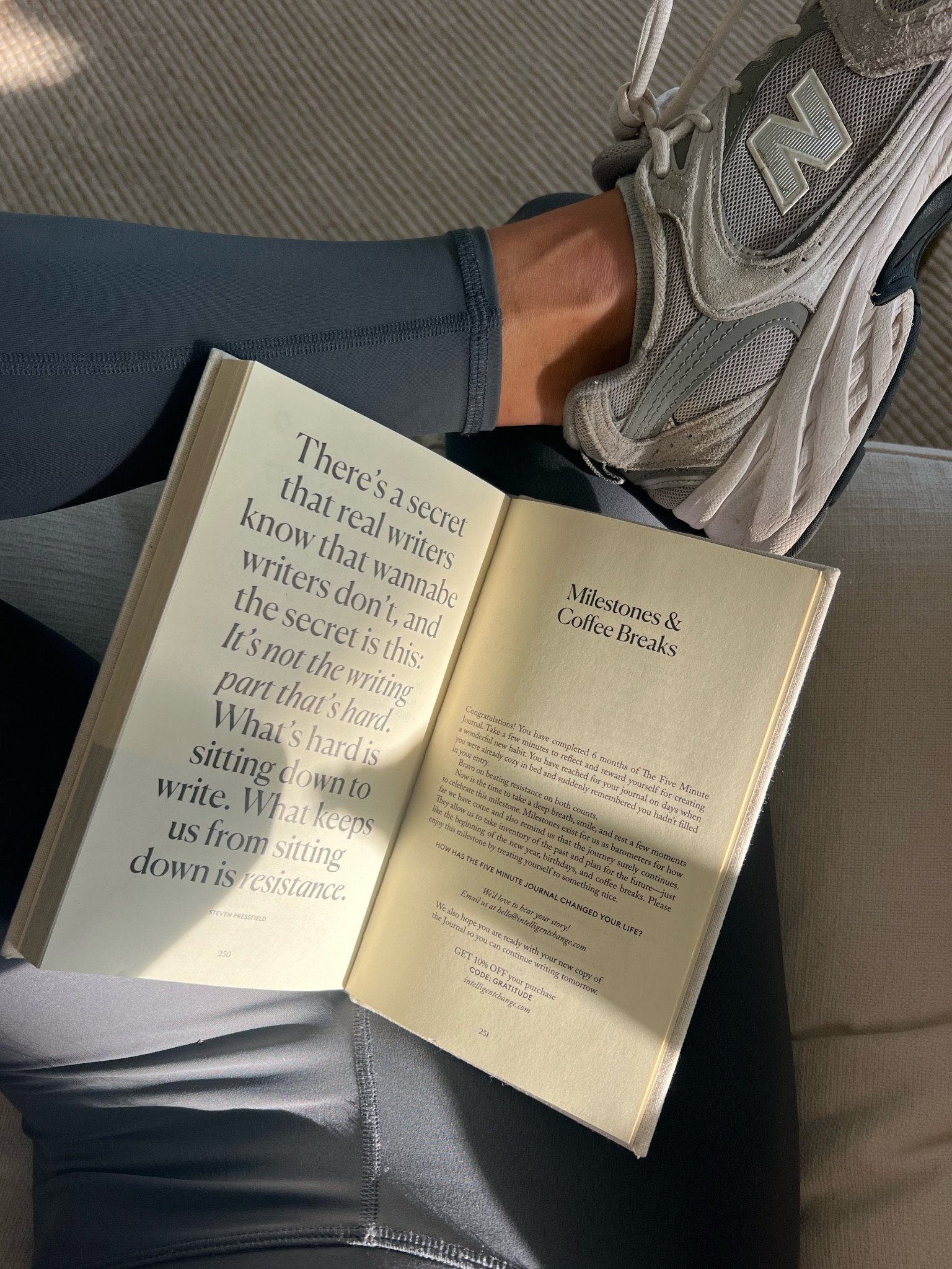 fav sneakers and five min journal! 

#LTKActive #LTKHoliday #LTKmorningroutine