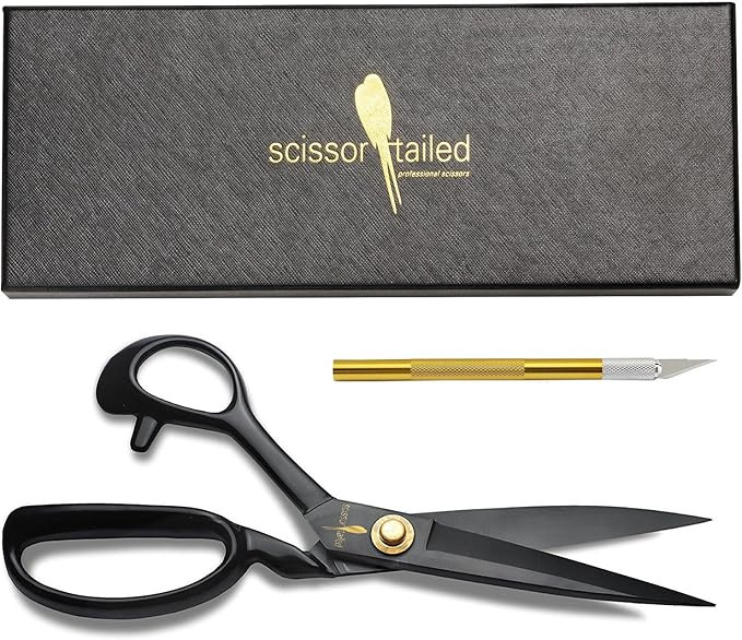 Professional Tailor Scissors 8 Inch for Cutting Fabric Heavy Duty Scissors for Leather Cutting In... | Amazon (US)