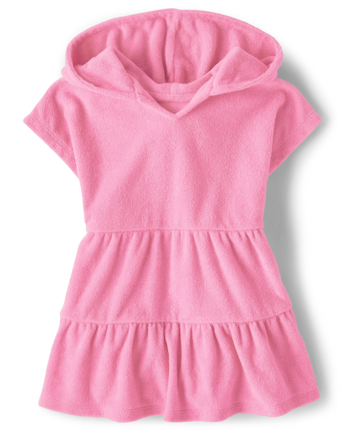 Baby And Toddler Girls Short Sleeve Tiered Cover-Up | The Children's Place  - SCOOTER PINK NEON | The Children's Place