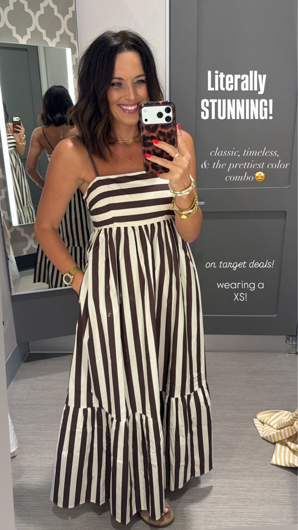 Target Circle Deal alert!

This dress stopped me in my tracks. The brown and cream stripes are so classic, and it looks way more expensive than it is. If you’re shopping the Target Circle Deals, don’t skip this one—I grabbed my usual XS!

#Target #TargetCircle #TargetCircleDeals #TargetStyle #TargetFashion #TargetFinds #SummerDress #StripedDress #AffordableFashion #ClassicStyle #LTKStyle #LTKFinds #TargetRun #EverydayStyle #StyleOnABudget