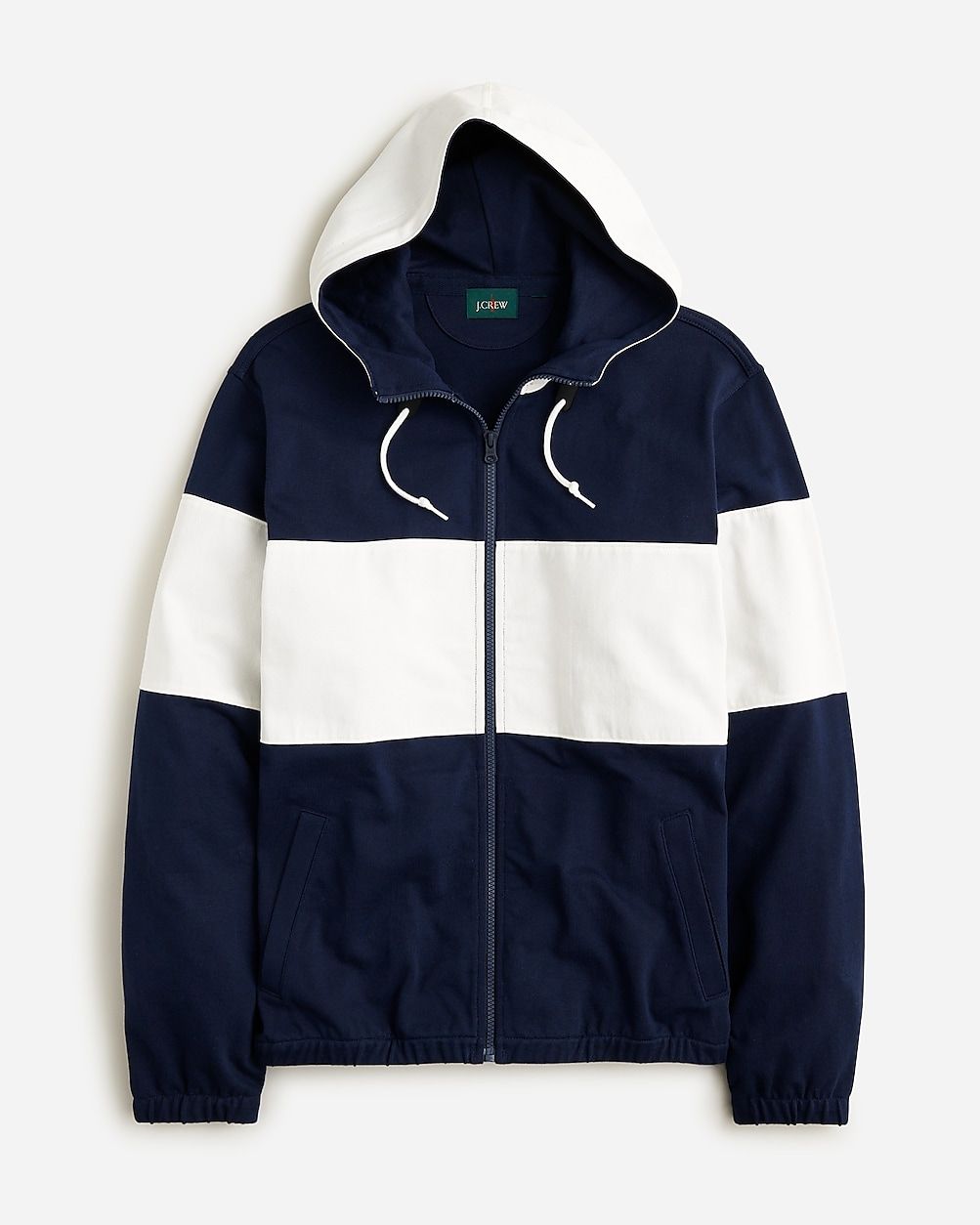 Full-zip rugby hoodie | J.Crew US