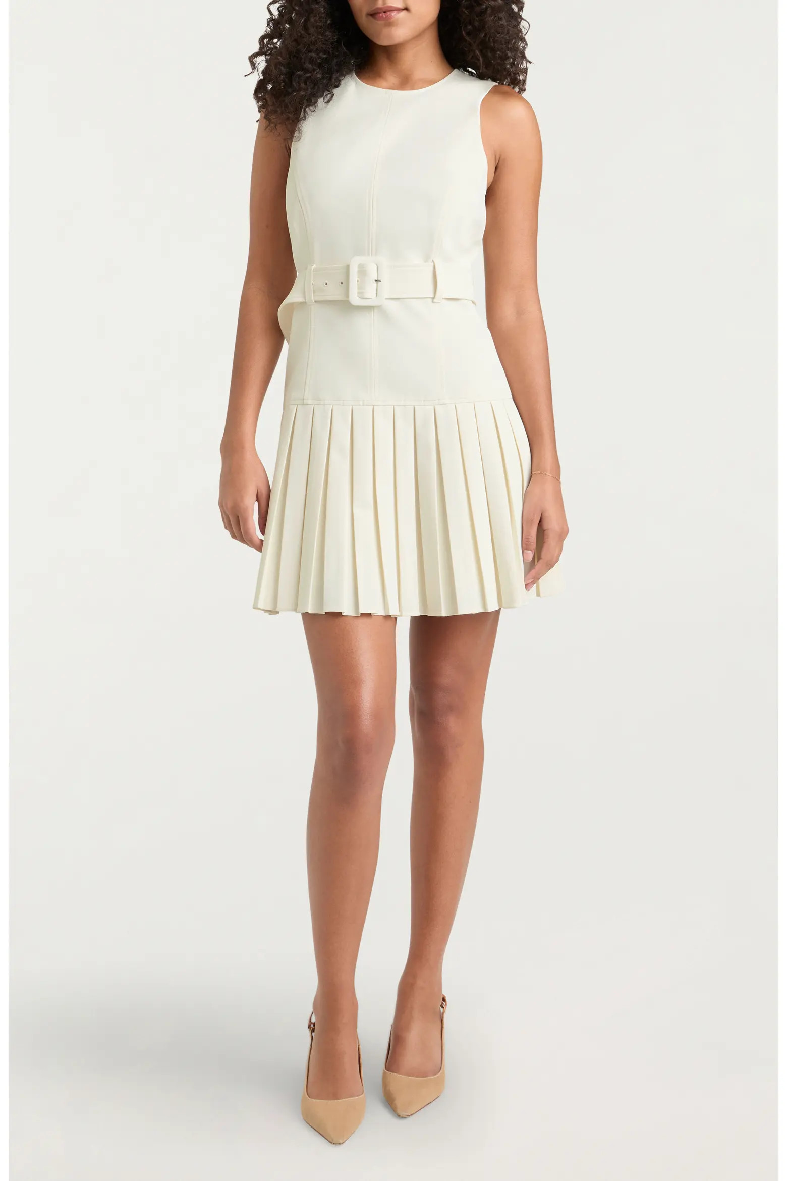 Charolette Sleeveless Belted Minidress (Women) | Nordstrom | Nordstrom