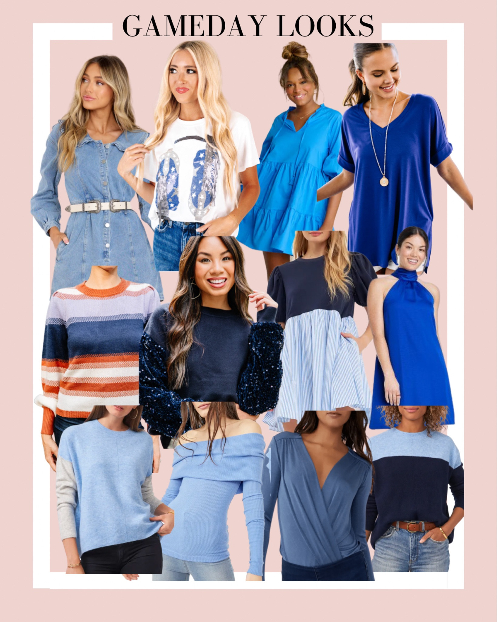 College gameday. College football. Gameday outfits. Blue outfits. Duke. uNC. Florida  

#LTKunder50 #LTKunder100 #LTKSeasonal