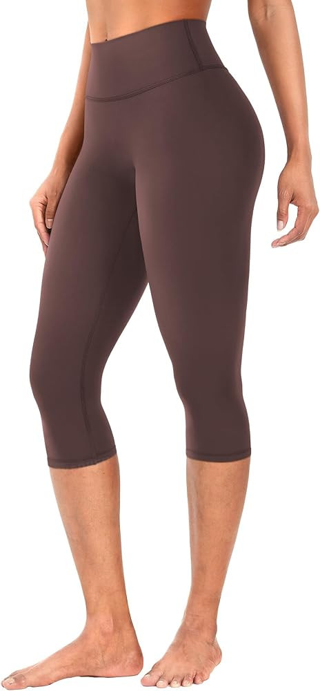 YEOREO Ease Womens Workout Capri Leggings Hidden Scrunch Gym Yoga Pants | Amazon (US)