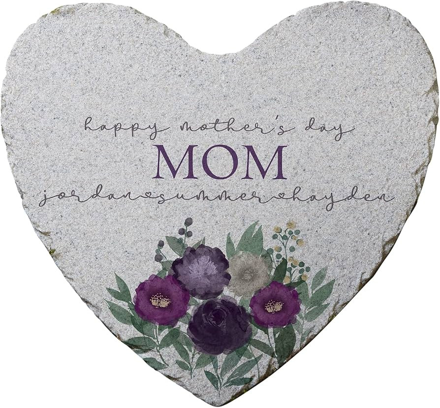 Personalization Universe Floral Love for Mom Personalized Garden Stone - Perfect for Mothers Day,... | Amazon (US)