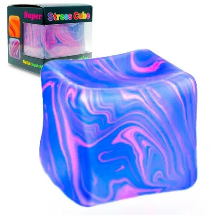 Fidget Squeeze Stress Cube Toys, Blue Stress Balls for K*ids Teens Adults Squishies Stress Relief, Ice Squishies Cube Sugar Balls, Sensory Toys for Classroom Prize, Spring Summer Gift for Women Men | Walmart (US)