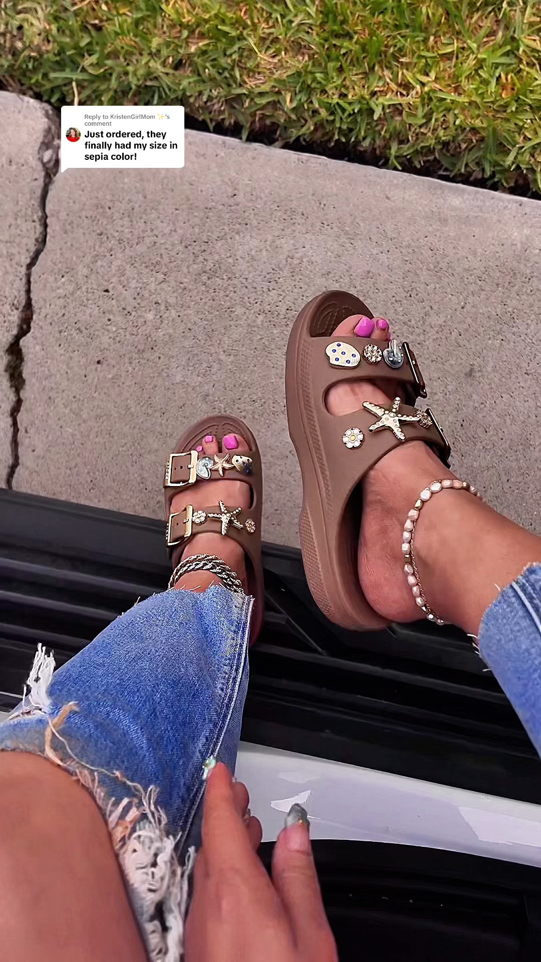 Replying to @KristenGirlMom ✨ they’re back!! #crocs #crocssandals #crocssaturdaysandals #ad #summersandals @Crocs  

 #LTKootd #LTKWorkwear #LTKTravel